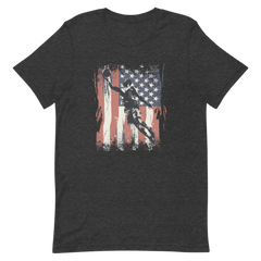 American Flag Vintage Basket Ball Unisex T-shirt