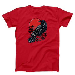 Japanese Style Crow Unisex T-shirt