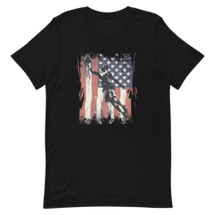 American Flag Vintage Basket Ball Unisex T-shirt