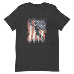 American Flag Vintage Basket Ball Unisex T-shirt