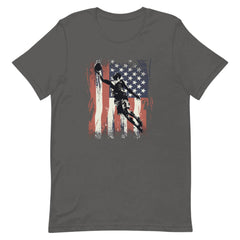 American Flag Vintage Basket Ball Unisex T-shirt