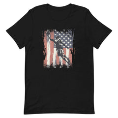 American Flag Vintage Basket Ball Unisex T-shirt