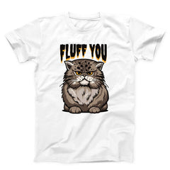 Angry fluffy Cat Unisex T-shirt