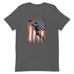 American Flag Vintage Basket Ball Unisex T-shirt