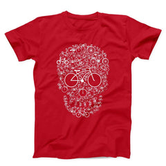 Bicycle Skull Unisex T-Shirt - ZKGEAR