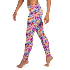 Bright Hibiscus Flowers Leggings