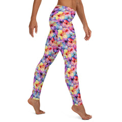 Bright Hibiscus Flowers Leggings