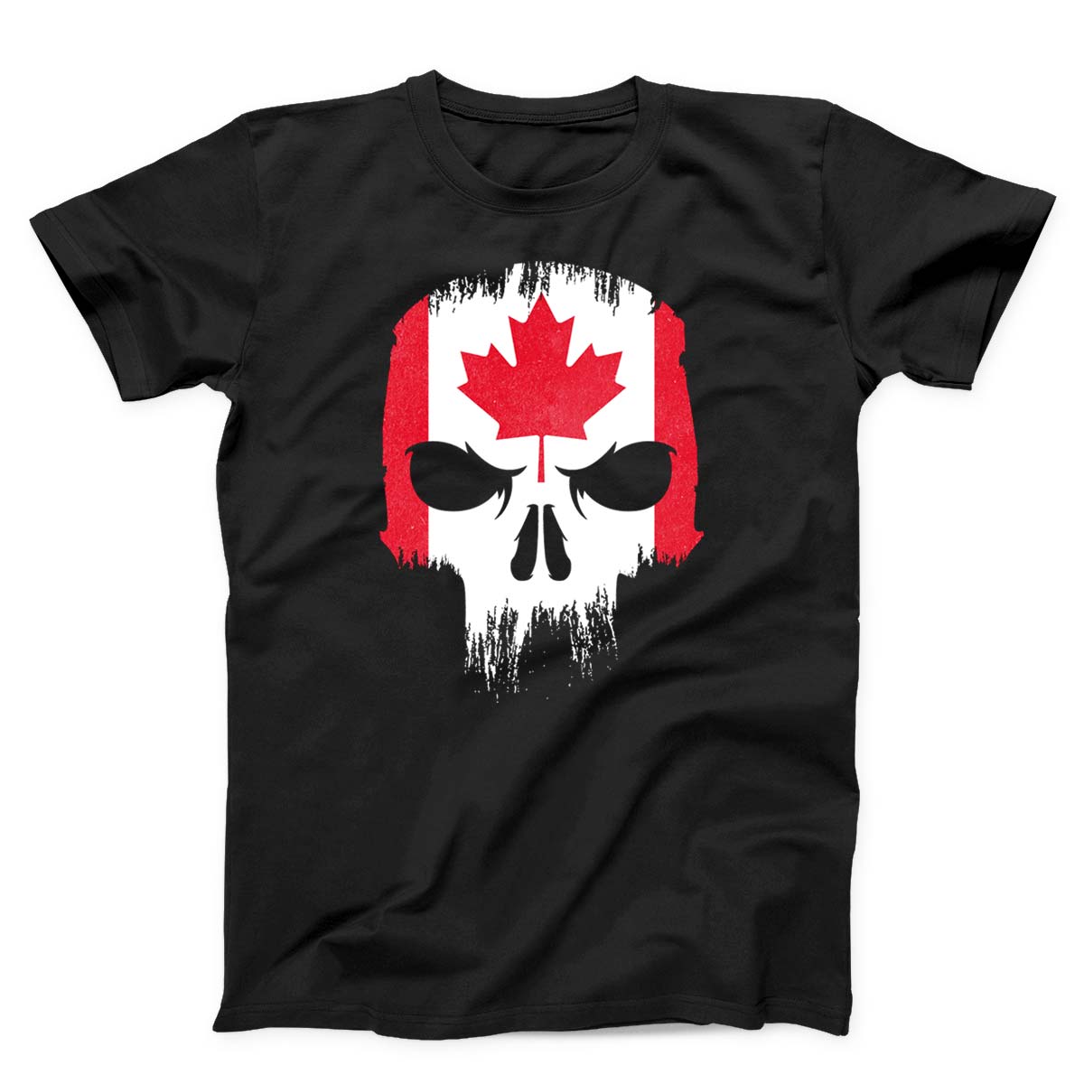 Canadian Flag Skull Unisex T-Shirt