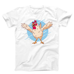 Crazy Chicken Cartoon Unisex T-Shirt