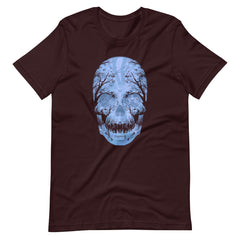 Creepy Skull And Forest Unisex T-shirt