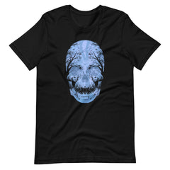 Creepy Skull And Forest Unisex T-shirt