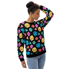 Dice Polygonal Unixex Sweatshirt