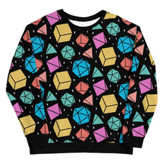 Dice Polygonal Unixex Sweatshirt