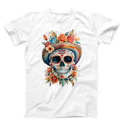 Floral Skull Fiesta Unisex T-shirt