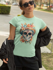 Floral Skull Fiesta Unisex T-shirt