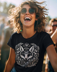 Folksy Fox Women's T-shirt - ZKGEAR