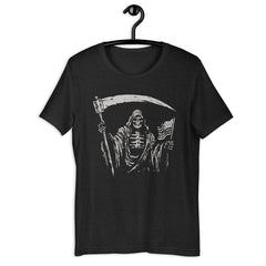 Grim Reaper USA Flag Unisex T-shirt