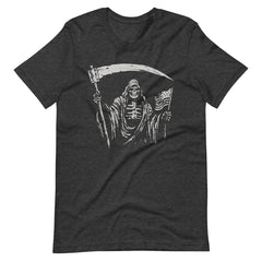 Grim Reaper USA Flag Unisex T-shirt