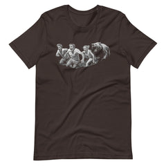 People Running From Bear Unisex T-shirt