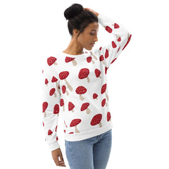 Red Mushrooms Unisex Sweatshirt