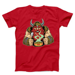Redhead Viking Warrior Eating Unisex T-Shirt