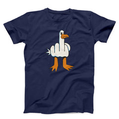 Seagull With Middle Finger Body Unisex T-shirt