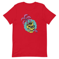 Skull And Palm Tree Summer Unisex T-shirt