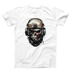 Skull Soldier Military Helmet Unisex T-shirt