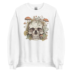 Skull With Mushrooms Unisex Sweatshirt