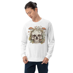 Skull With Mushrooms Unisex Sweatshirt