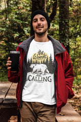 The Woods Are Calling Bear Forest Unisex T-shirt