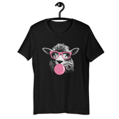 Sheep Monochrome Bubblegum Unisex T-shirt - ZKGEAR