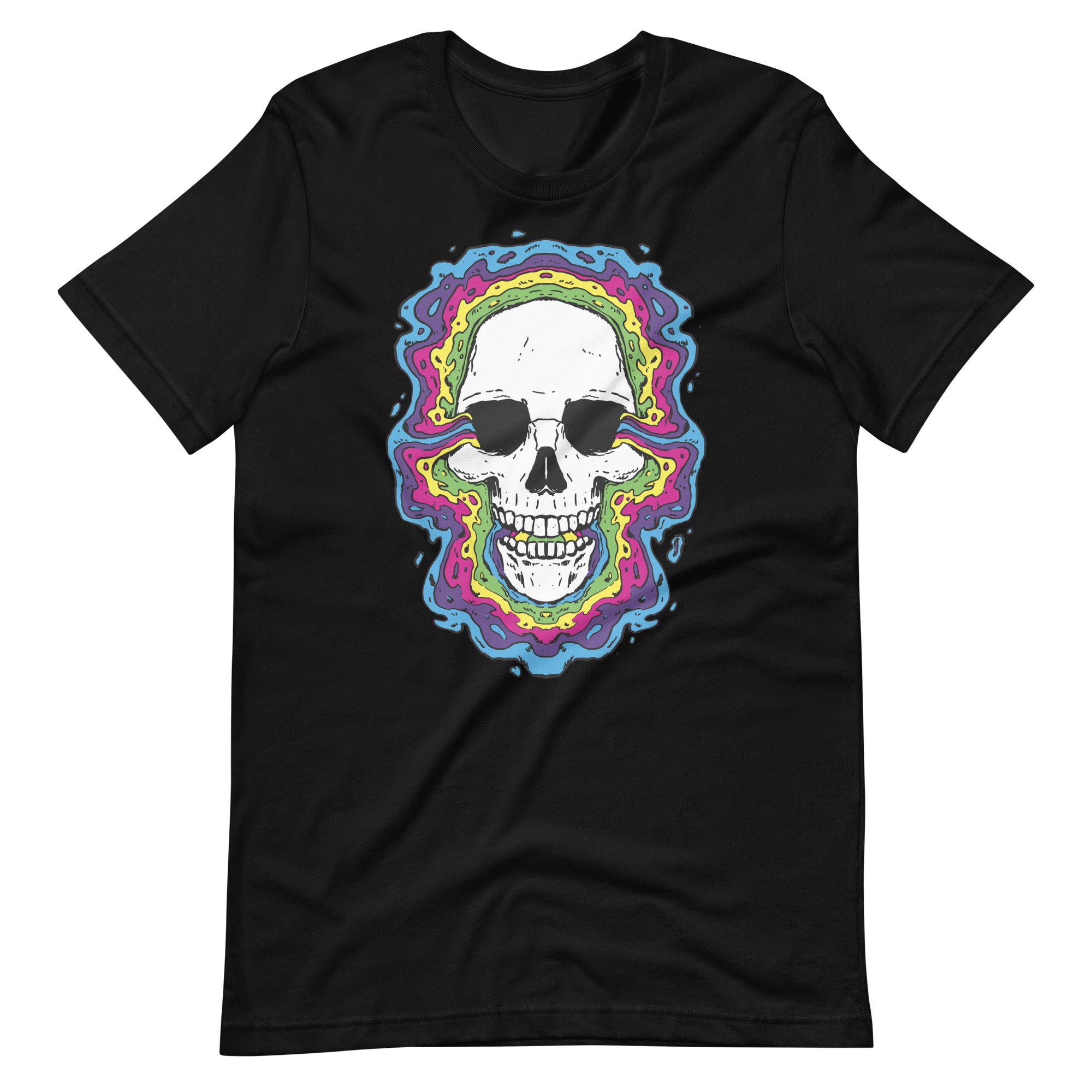 Trippy Psychedelic Skull Unisex T-shirt - ZKGEAR