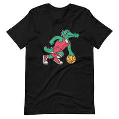 Crocodile Playing Basketball With a Ball Unisex T-shirt