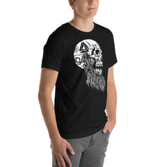 Viking Bearded Tattooed Skull T-shirt