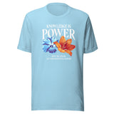 Knowledge Is Power Flower Unisex T-shirt - ZKGEAR