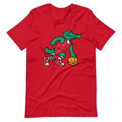 Crocodile Playing Basketball With a Ball Unisex T-shirt