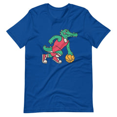 Crocodile Playing Basketball With a Ball Unisex T-shirt