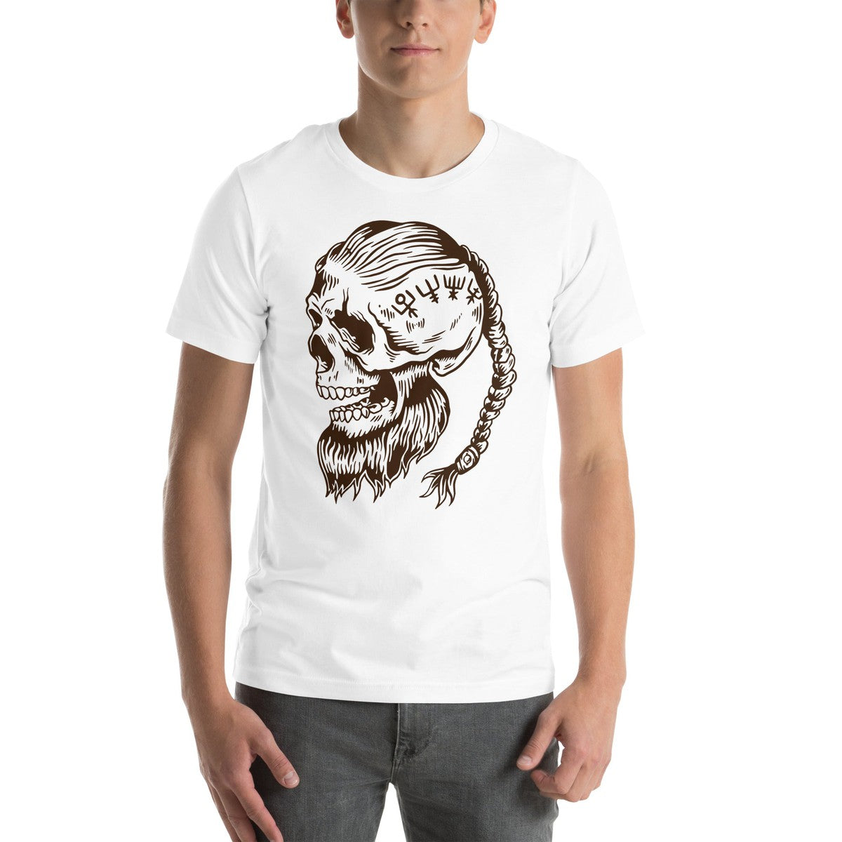 Viking Beard Skull Unisex T-shirt