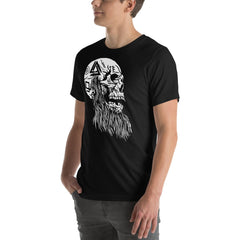 Viking Bearded Tattooed Skull T-shirt