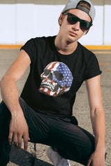 American Skull Patriotic Unisex T-shirt - ZKGear