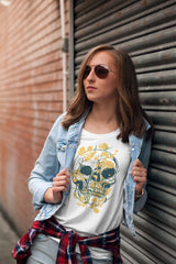 Death Skull Floral Unisex T-shirt - ZKGear