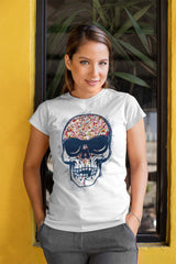 Floral Skull Unisex T-shirt - ZKGear