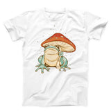 Frog Mushroom Umbrella Unisex T-shirt - ZKGear