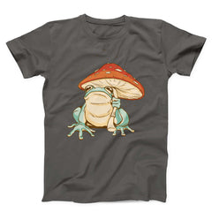 Frog Mushroom Umbrella Unisex T-shirt - ZKGear